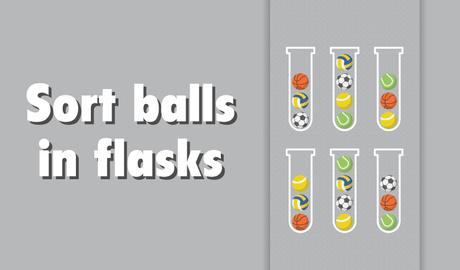 Sort balls in flasks