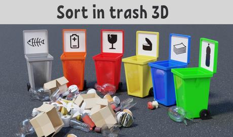 Sort in trash 3D