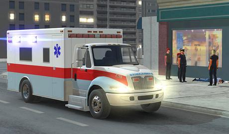 City Ambulance Car Driving