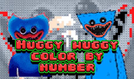 Huggy wuggy color by number