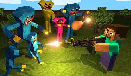 Minecraft Shooter: Huggy's Attack!