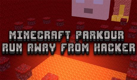 Minecraft Parkour - run away from hacker