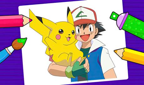 Pokemon - Livro de colorir para crianças
