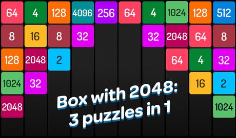Box with 2048: 3 puzzles in 1
