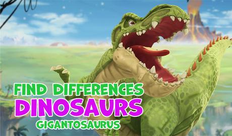 Find differences Dinosaurs Gigantosaurus